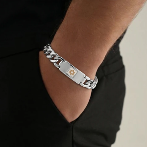 צמיד המגן לגבר עם שבב תנ&rdquo;ך &ndash; עוצמת האמונה כמגן אישי