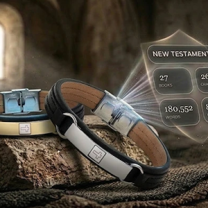 Bracelete da Força Masculino com Chip do Antigo Testamento – União entre Força Material e Espiritual