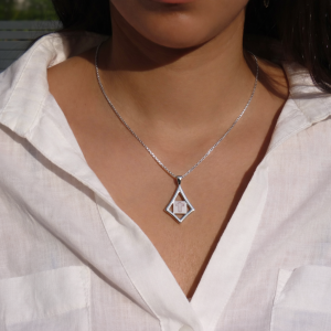 Drop of Faith Necklace with Bible Chip – Nanotechnology in an Elegant and Inspiring Design