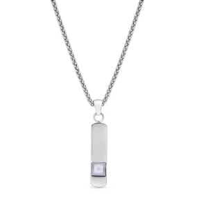 שרשרת עמוד האמונה עם שבב תנ"ך – עיצוב נקי, מסר עוצמתי