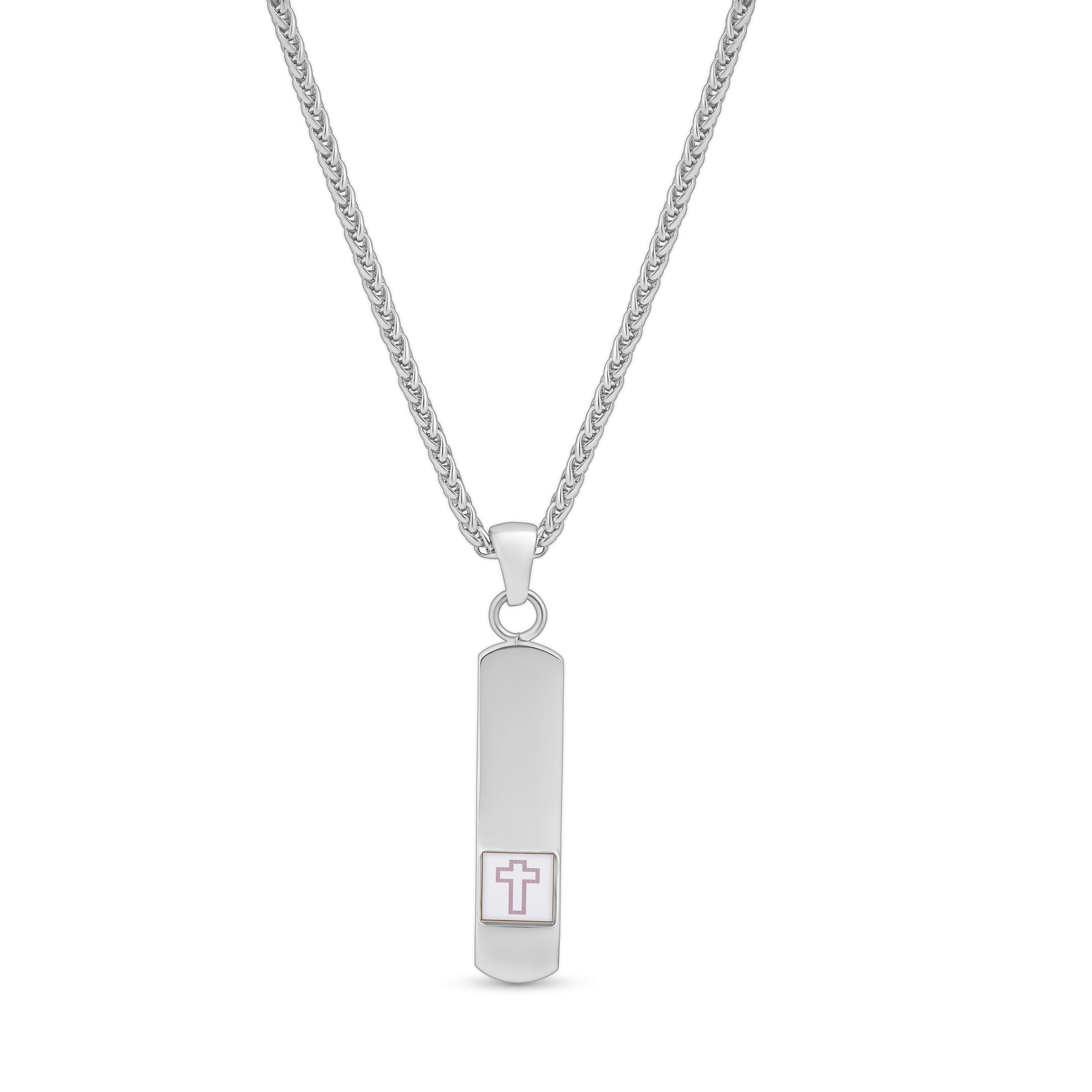 The Faith & Heritage Cross: Nano-Bible Men’s Stainless Steel Necklace - Image 7