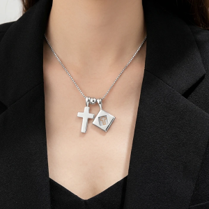 The Faith & Presence Cross – Women’s 925 Sterling Silver Necklace